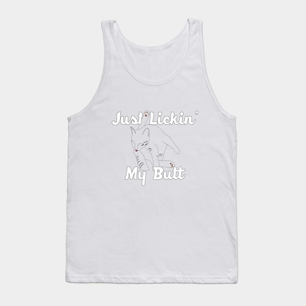 Cat Licking Tank Top by 9teen